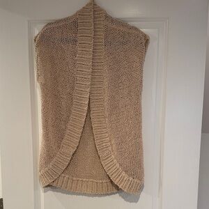 Alice + Olivia Beige Knit Sweater Vest